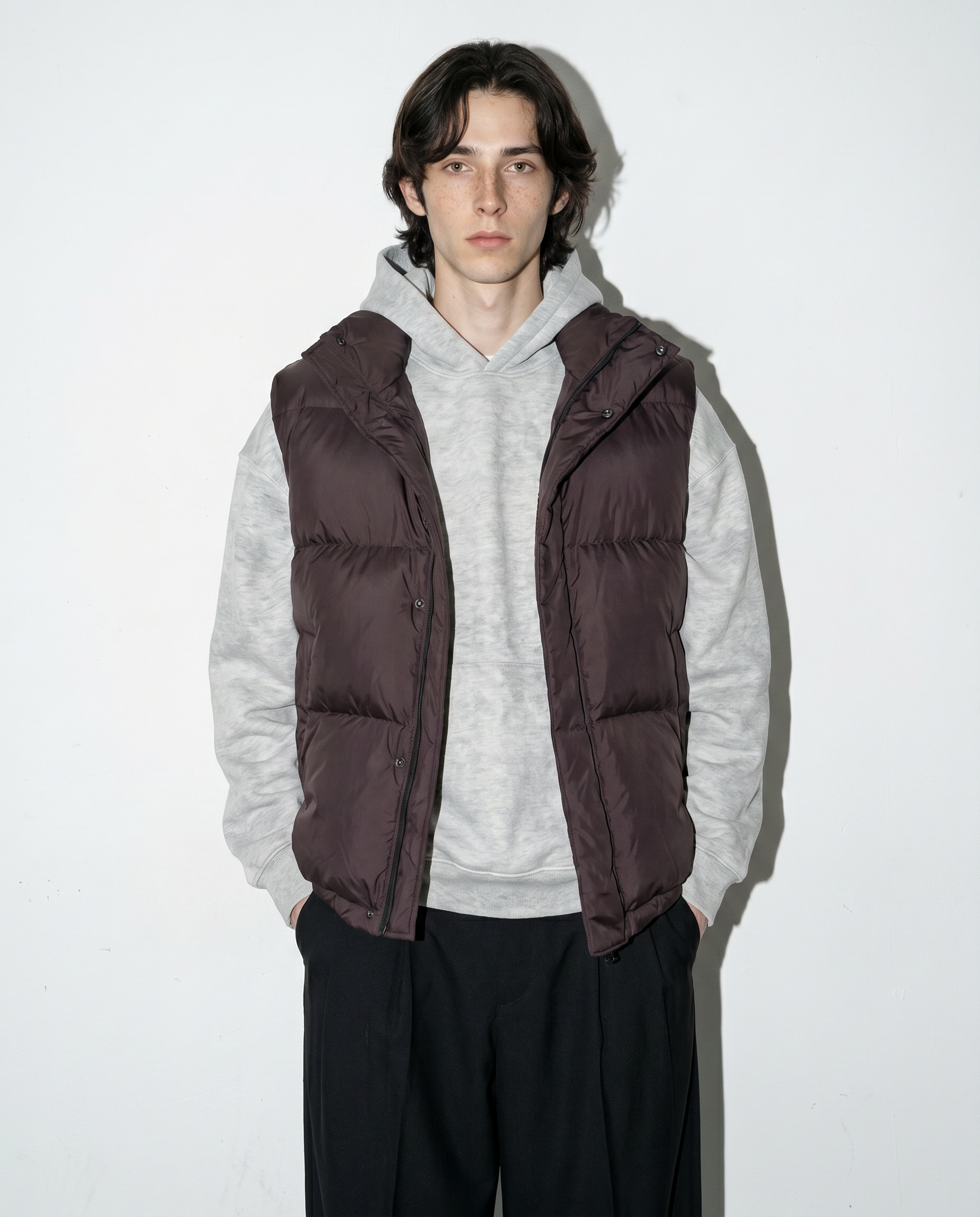 Oversized Puffer Gillet Lightweight Vest-3