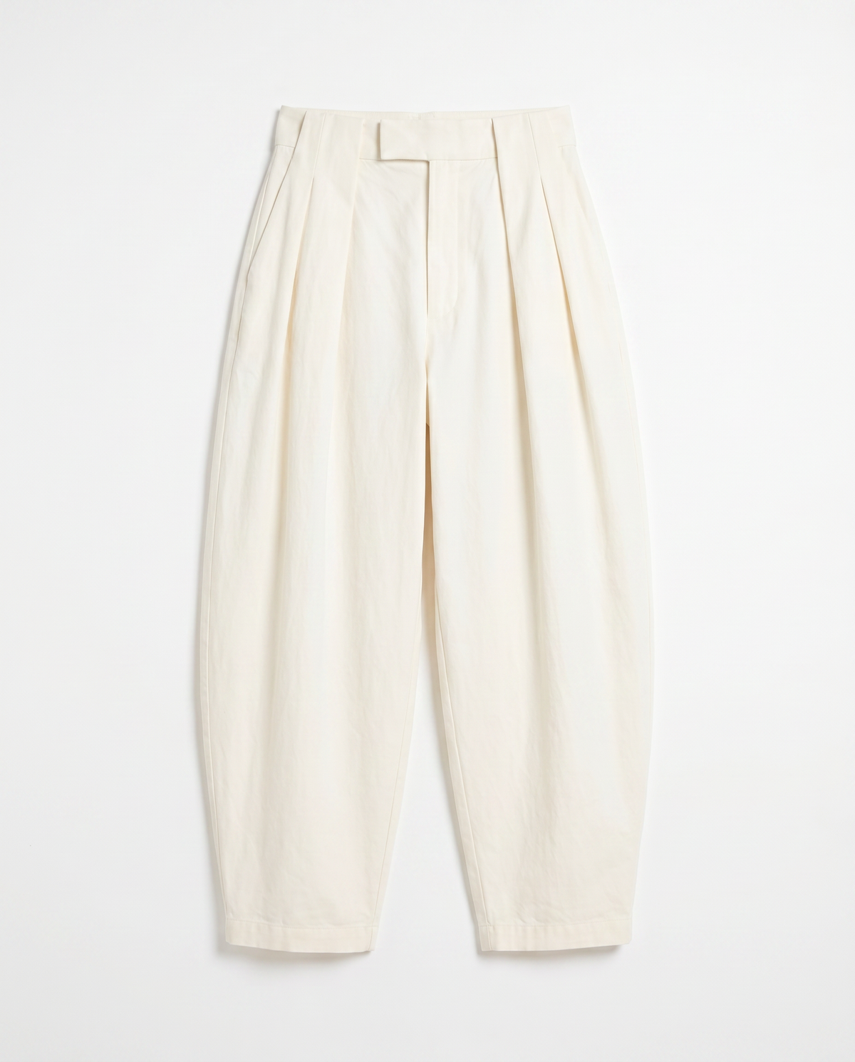 Pleated Wide Waistband Barrel Trouser-7