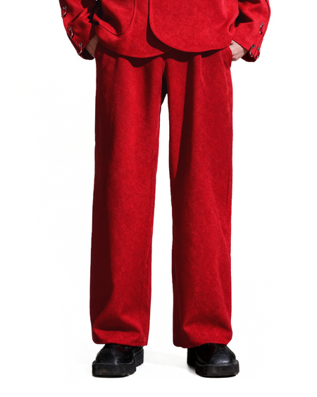Oversized Suit Jacket with Rings and Wide Leg Pants Set - nightcity clothing