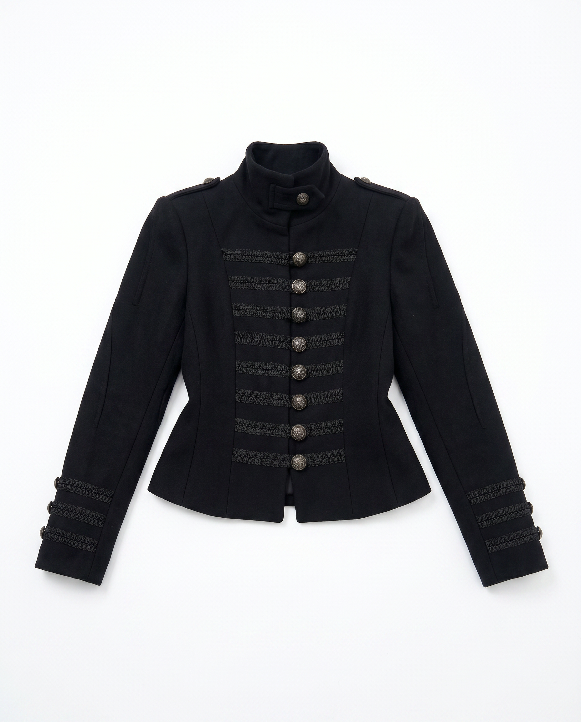 Structured Braid Military Napoleon Jacket-7