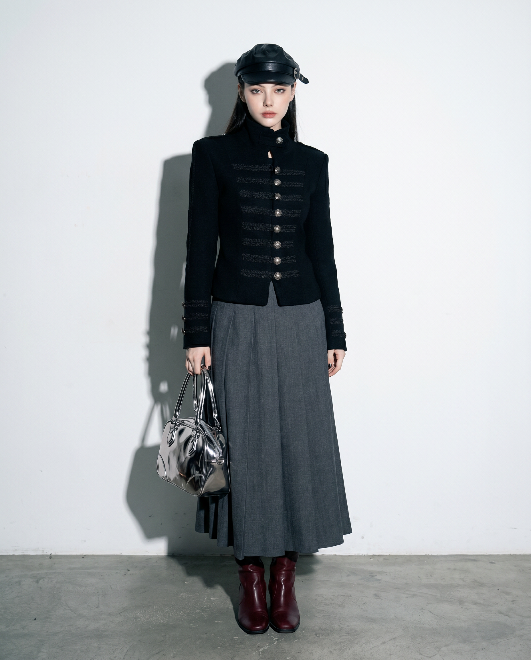 Structured Braid Military Napoleon Jacket-6