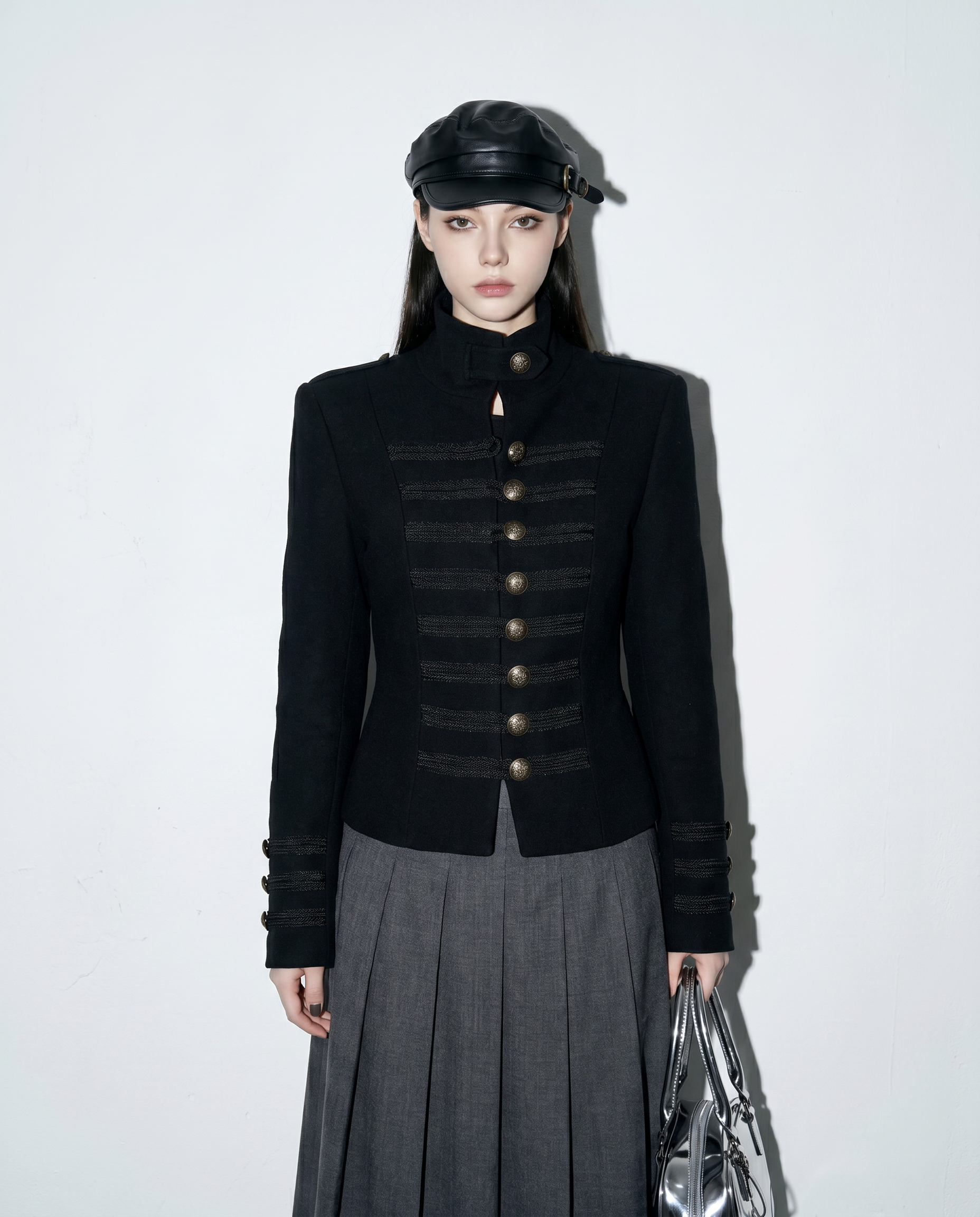 Structured Braid Military Napoleon Jacket