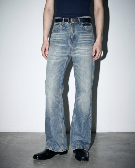 Washout Classic Slim Bootcut Jeans