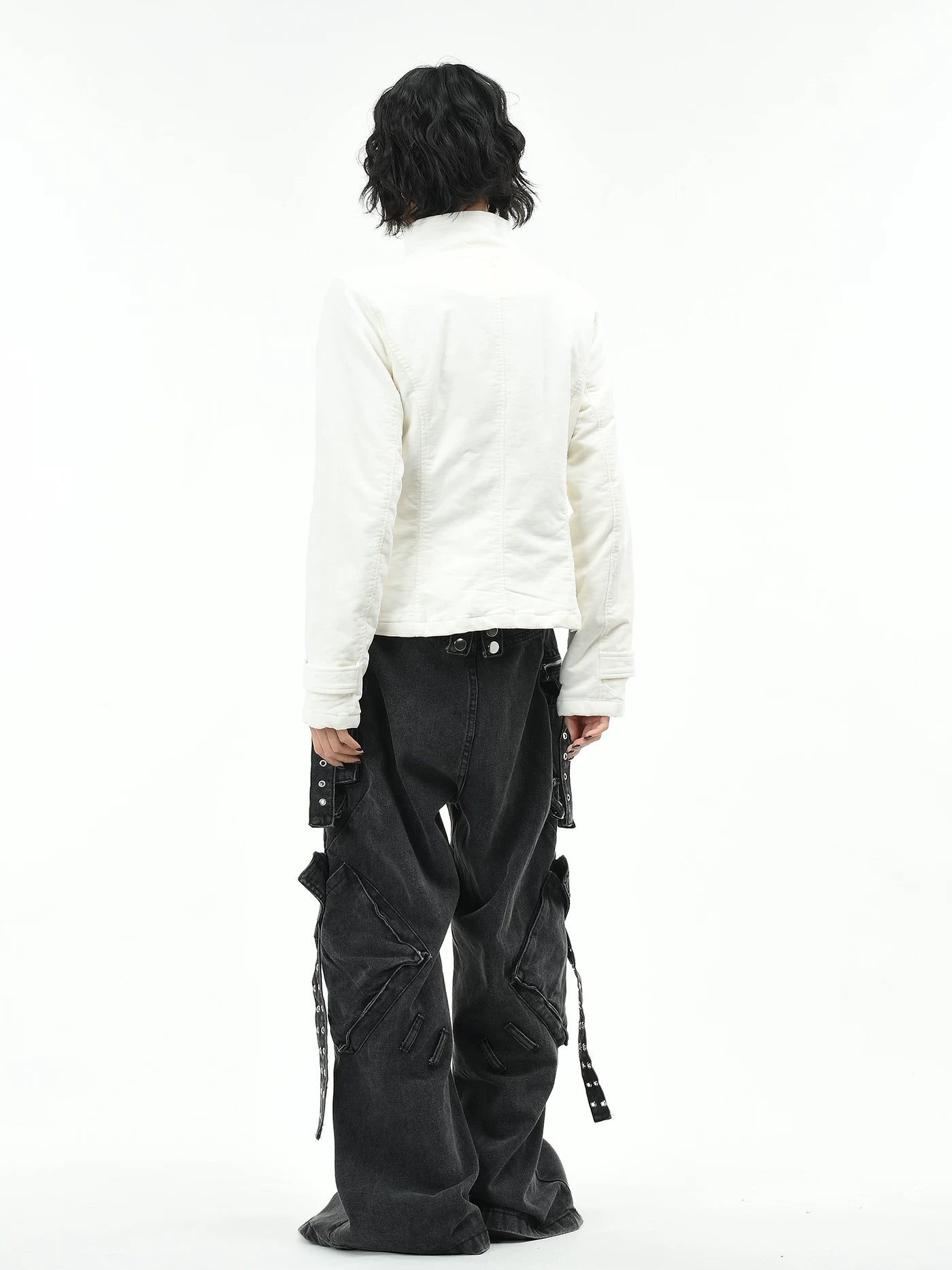 Overlap Metal Buckle Military Fencing Jacket - nightcity clothing