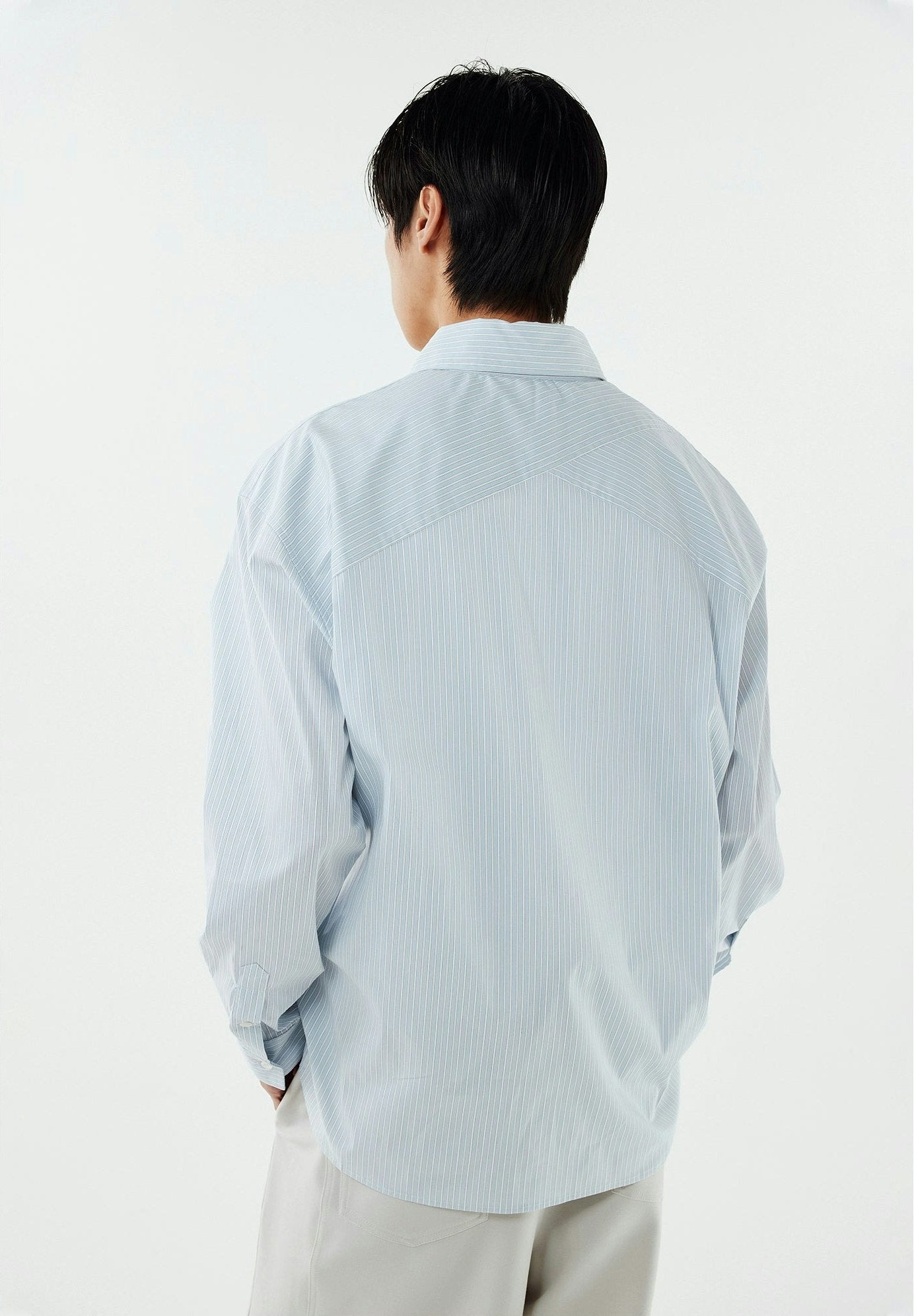Striped Long Sleeve Button-Up Shirt