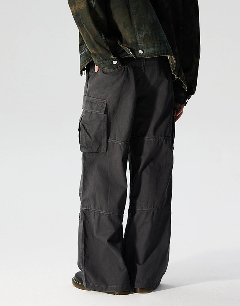 Wide Leg Utility Lightweight Athletic Cargo Pants