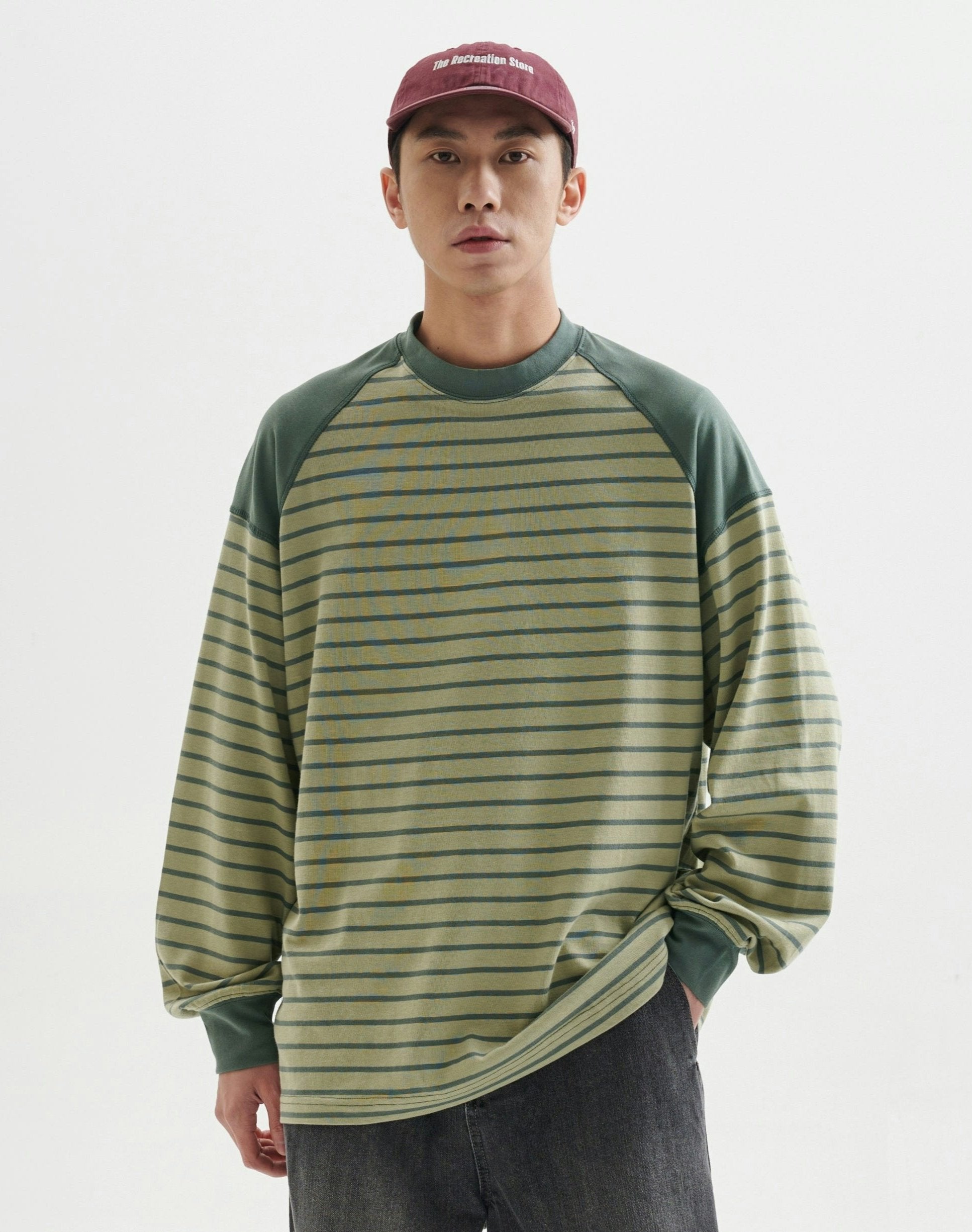 Striped Crew Neck Long Sleeve Shirt