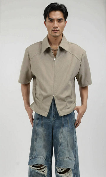 UJOH】REGULAR COLLAR HALF SLEEVE SHIRT - WHITE | 公式通販