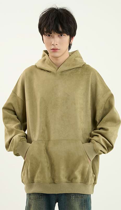 Ribbed Hem Oversized Hoodie