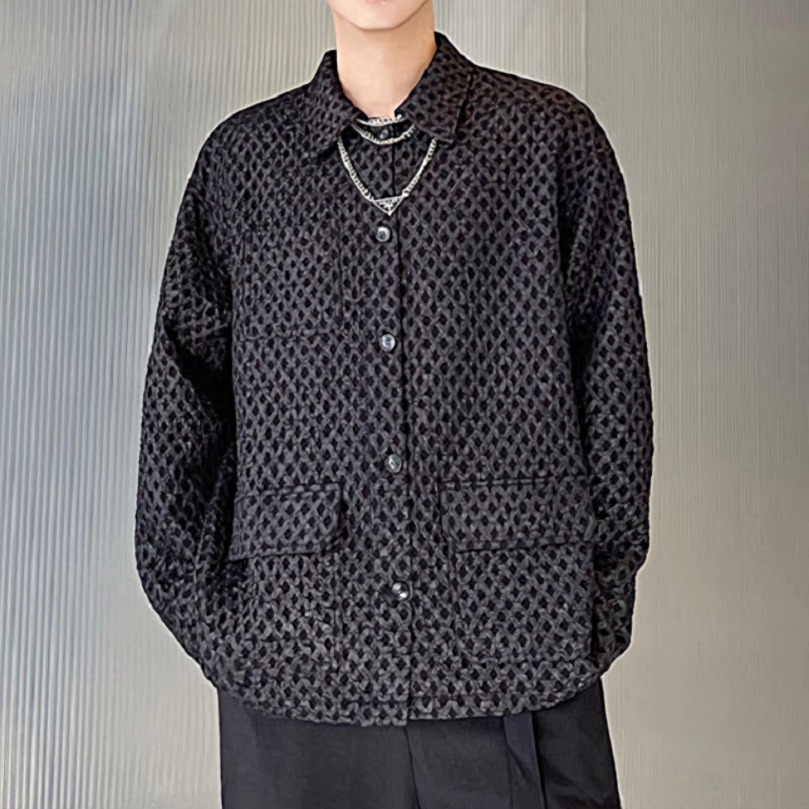 Waffle Textured Multi-Pocket Lightweight Shirt - nightcity clothing