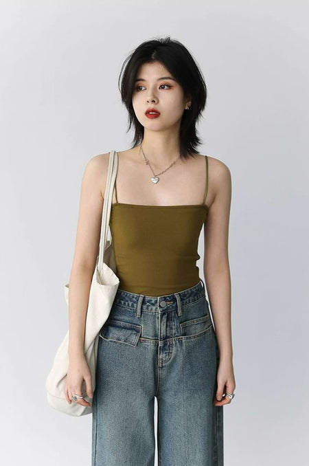 Slim Spaghetti Strap Top