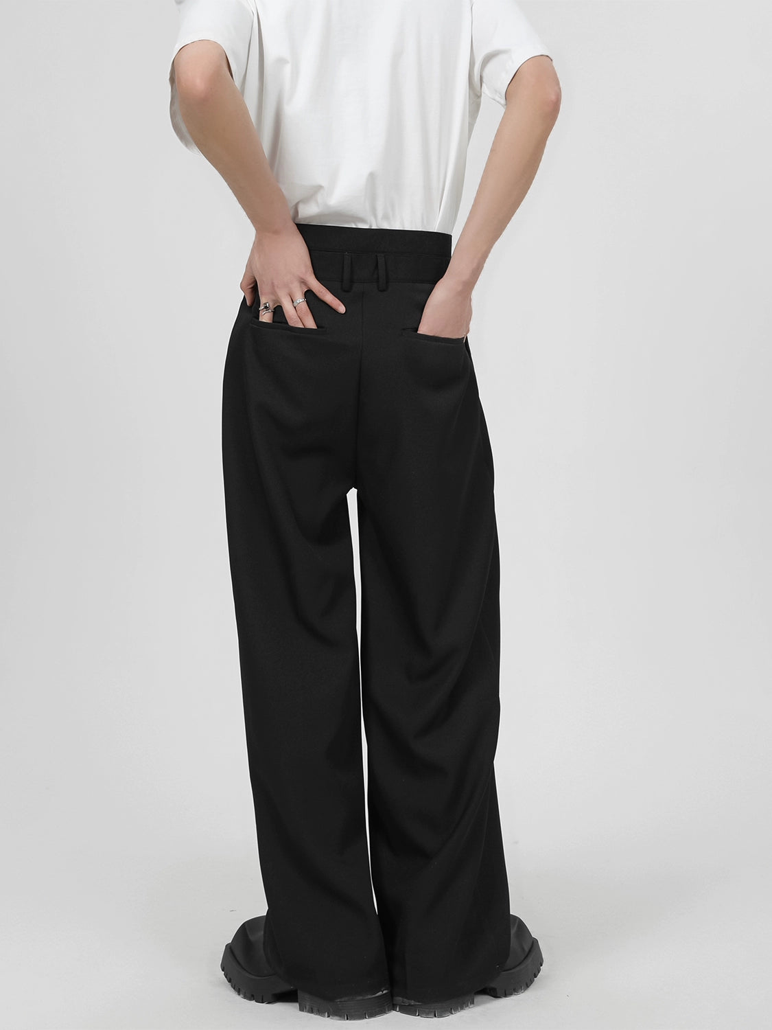 High Waist Pleated Wide Leg Trousers High Waist Pleated Wide Leg Trousers