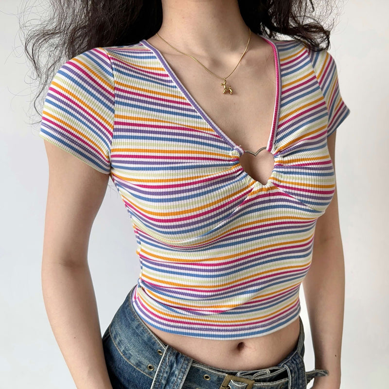 Stripe Crop Top