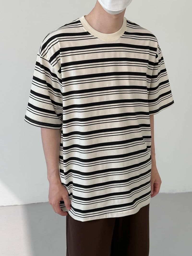 Stripe Drop Shoulder T-Shirt