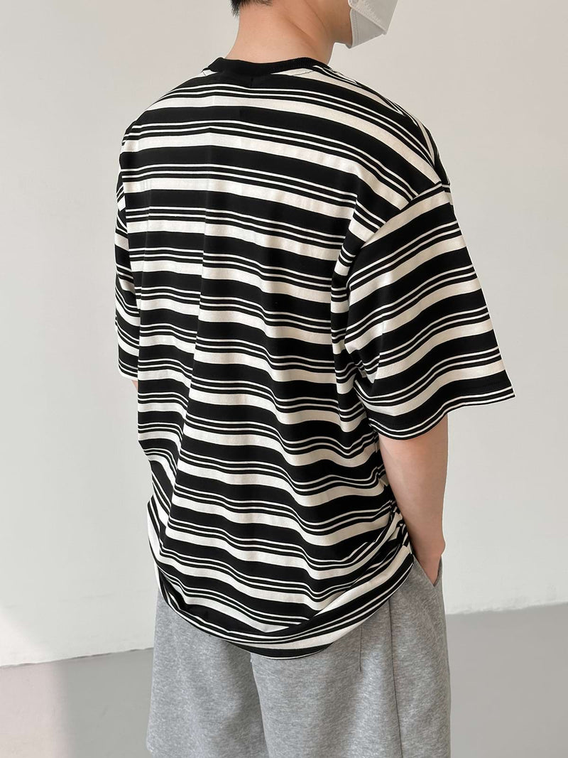 Stripe Drop Shoulder T-Shirt