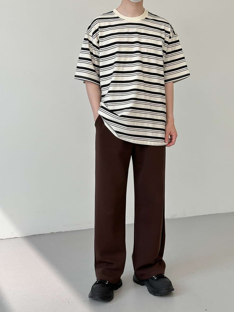 Stripe Drop Shoulder T-Shirt