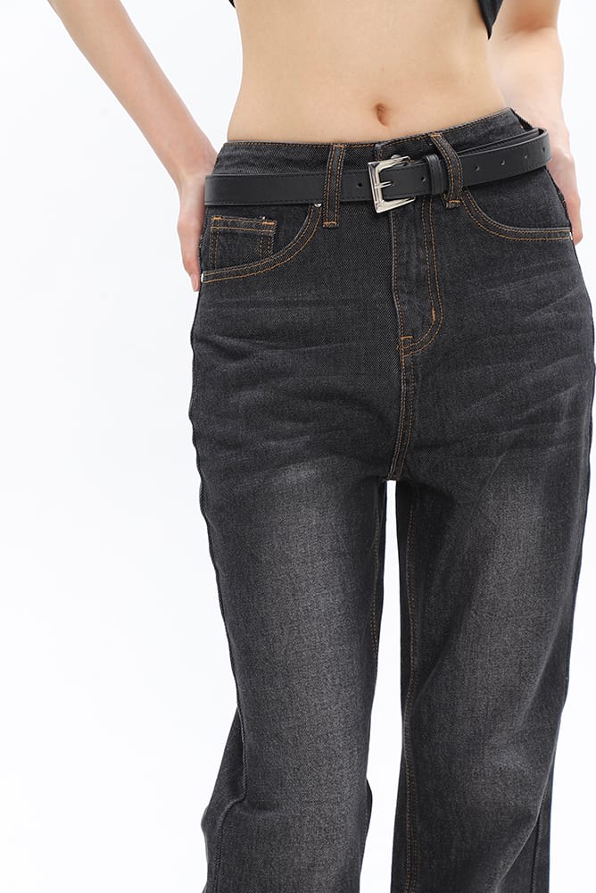 Faded Slim Flared Jeans - nightcity clothing