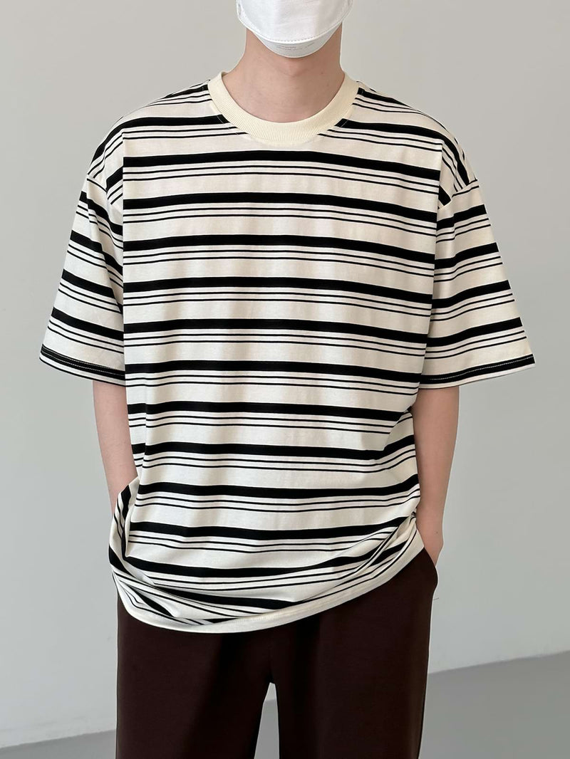 Stripe Drop Shoulder T-Shirt