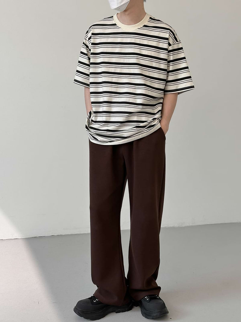Stripe Drop Shoulder T-Shirt