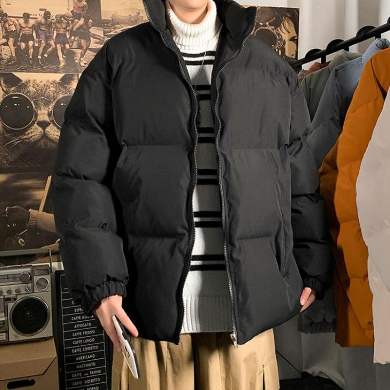 High Neck Oversized Puffer Jacket - nightcity clothing