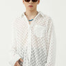 Checker Sheer Translucent Shirt - nightcity clothing