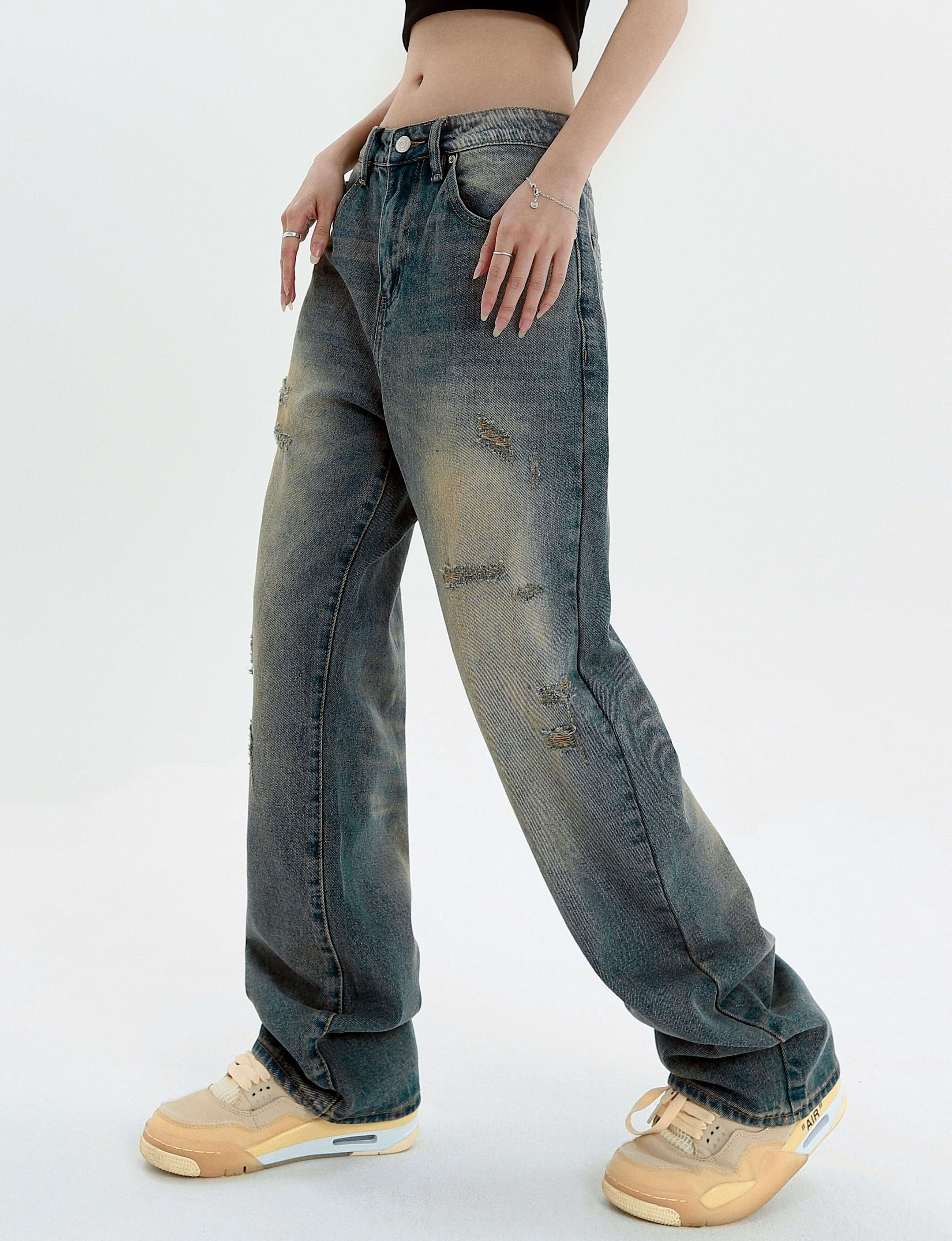 Distressed Sandblast Jeans