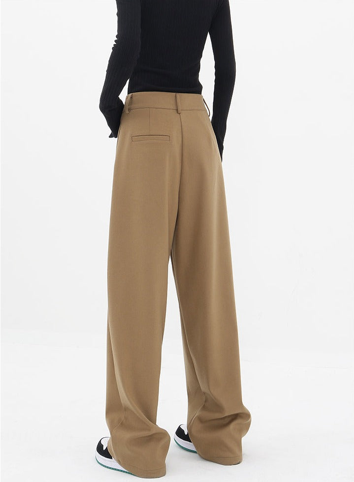 Pleated Straight Fit Pants - nightcity clothing