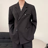Oversized Tapered Blazer with Pocket Details - nightcity clothing