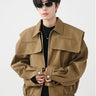 Oversized Shoulder Cape Jacket - nightcity clothing