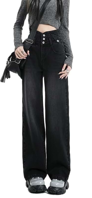 High Waist Wide Leg Jeans