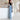 Wide Leg Jeans with Side Waist Chain Drawstrings - nightcity clothing