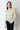 Off-Shoulder Ribbed Long Sleeve Halter-Neck Sweater Top
