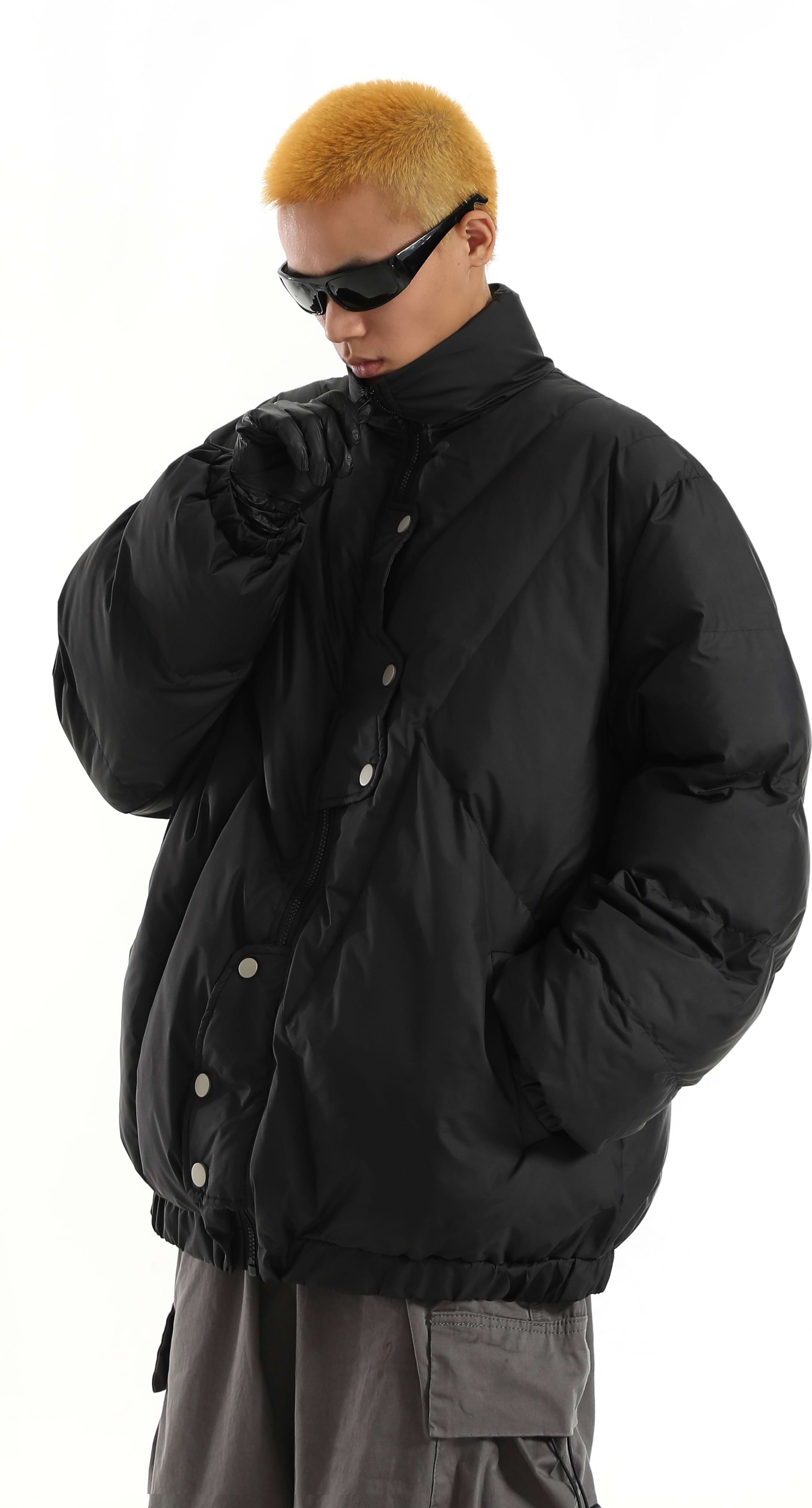 High Neck Quilted Puffer Jacket