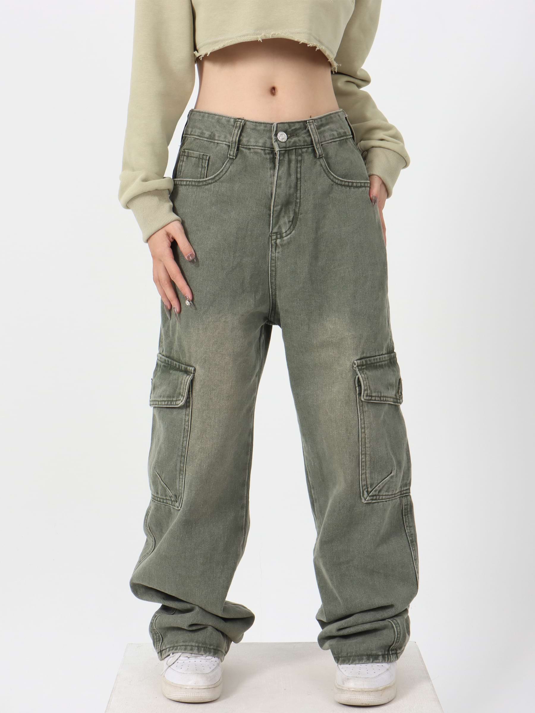 Vintage Double Side Pocket Jeans - Main Image