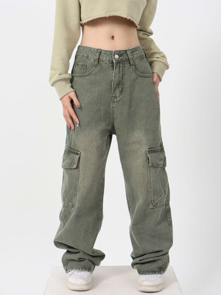 Vintage Double Side Pocket Jeans - nightcity clothing