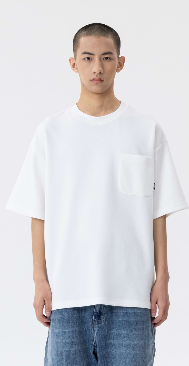 Drop Shoulder T-Shirt with Pocket