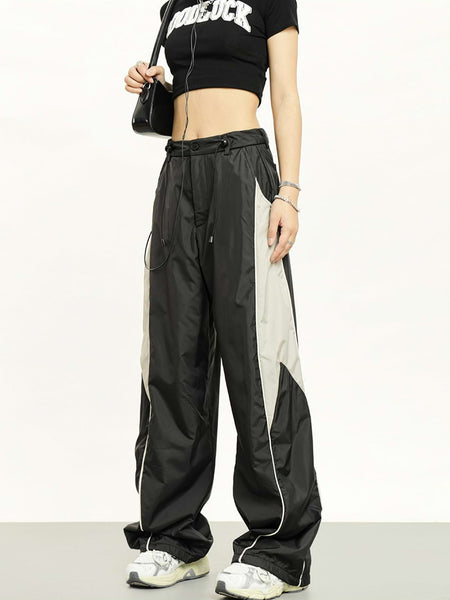 Bicolor Parachute Pants anuke 36 ブラウン　新品 ànuke online store（アンヌーク） / Bicolor Parachute