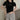 Skinny Mock Layered Keyhole Neckline Top with Arm Warmer Sleeves - nightcity clothing