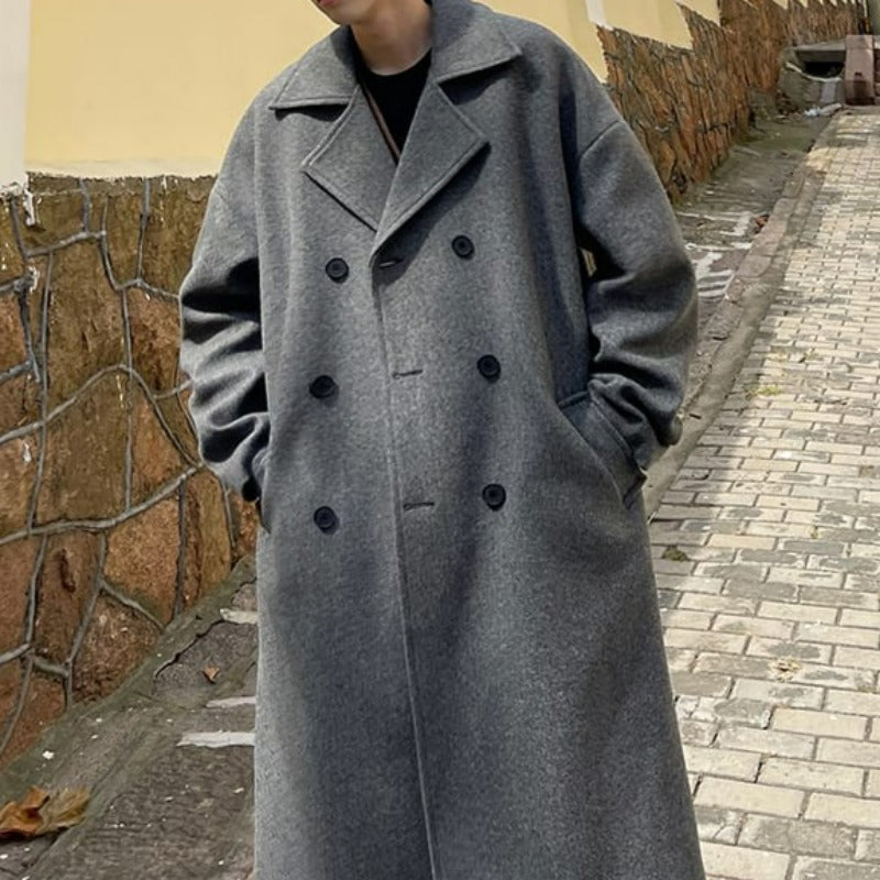 Drop Shoulder Long Coat