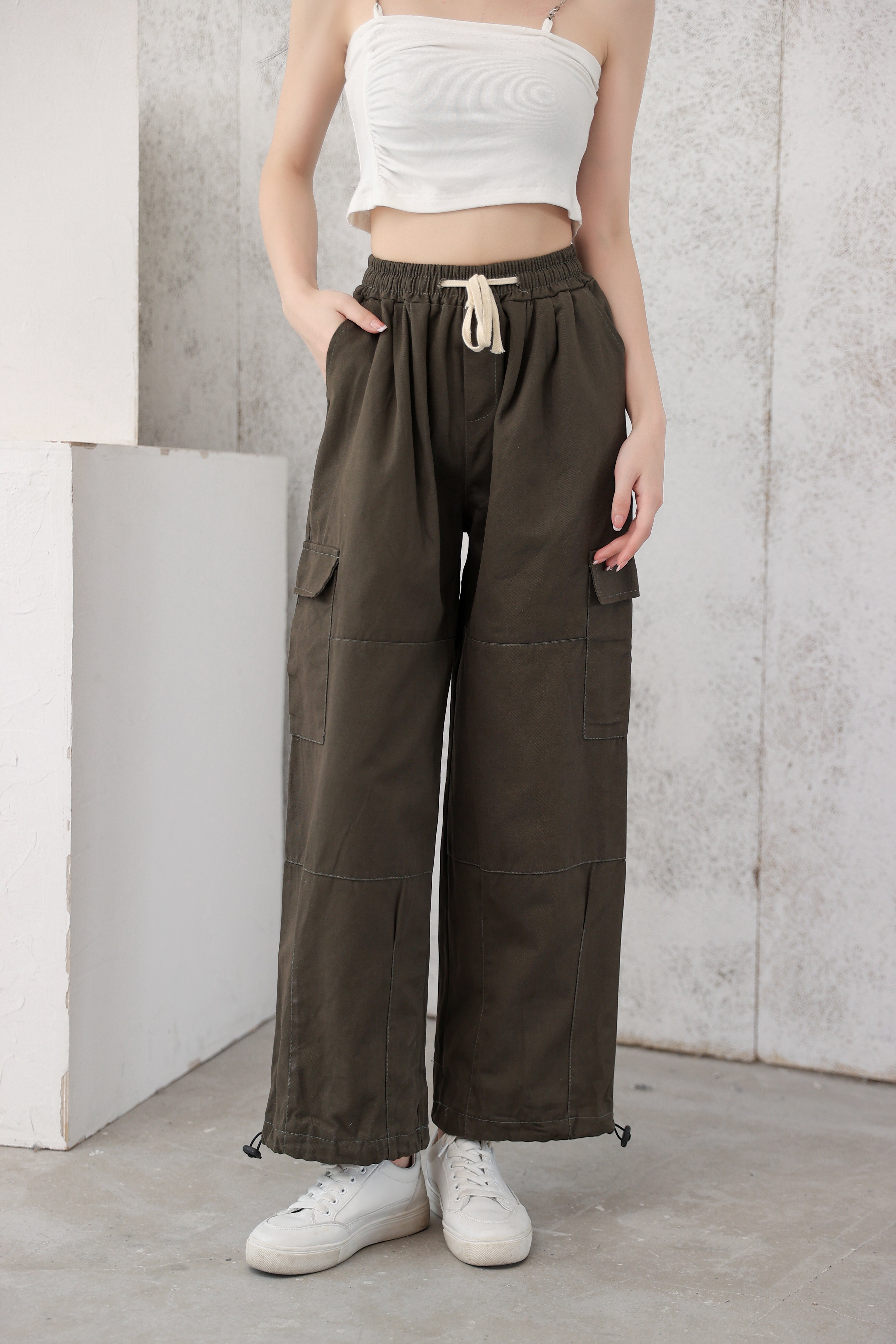 Wide Leg Cargo Pants - nightcity clothing