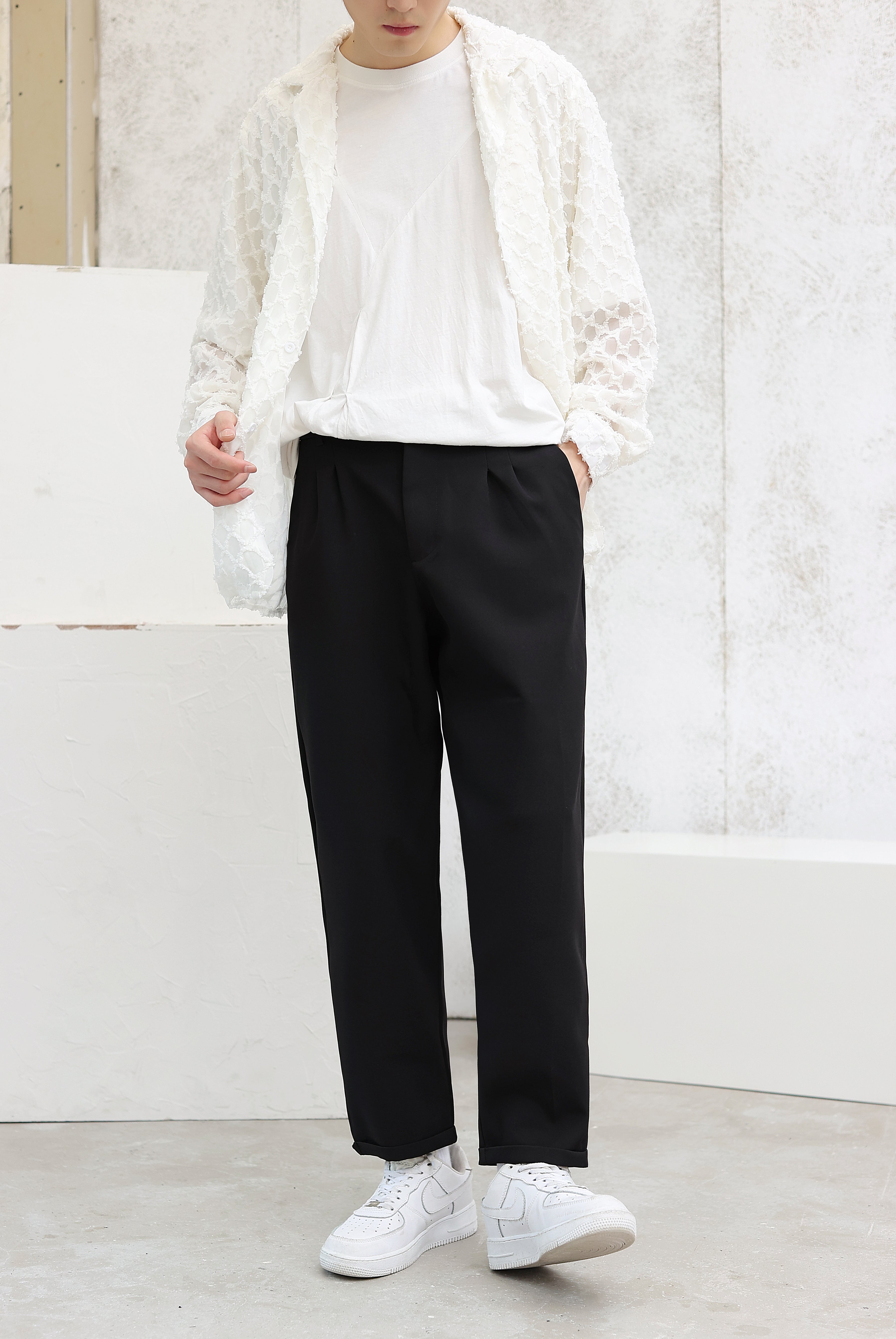 Tapered Suit Trousers - nightcity clothing