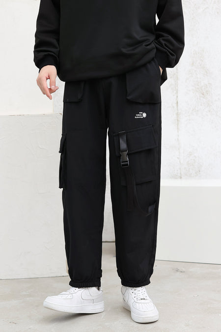 Cargo Joggers with Strap Detail - nightcity clothing