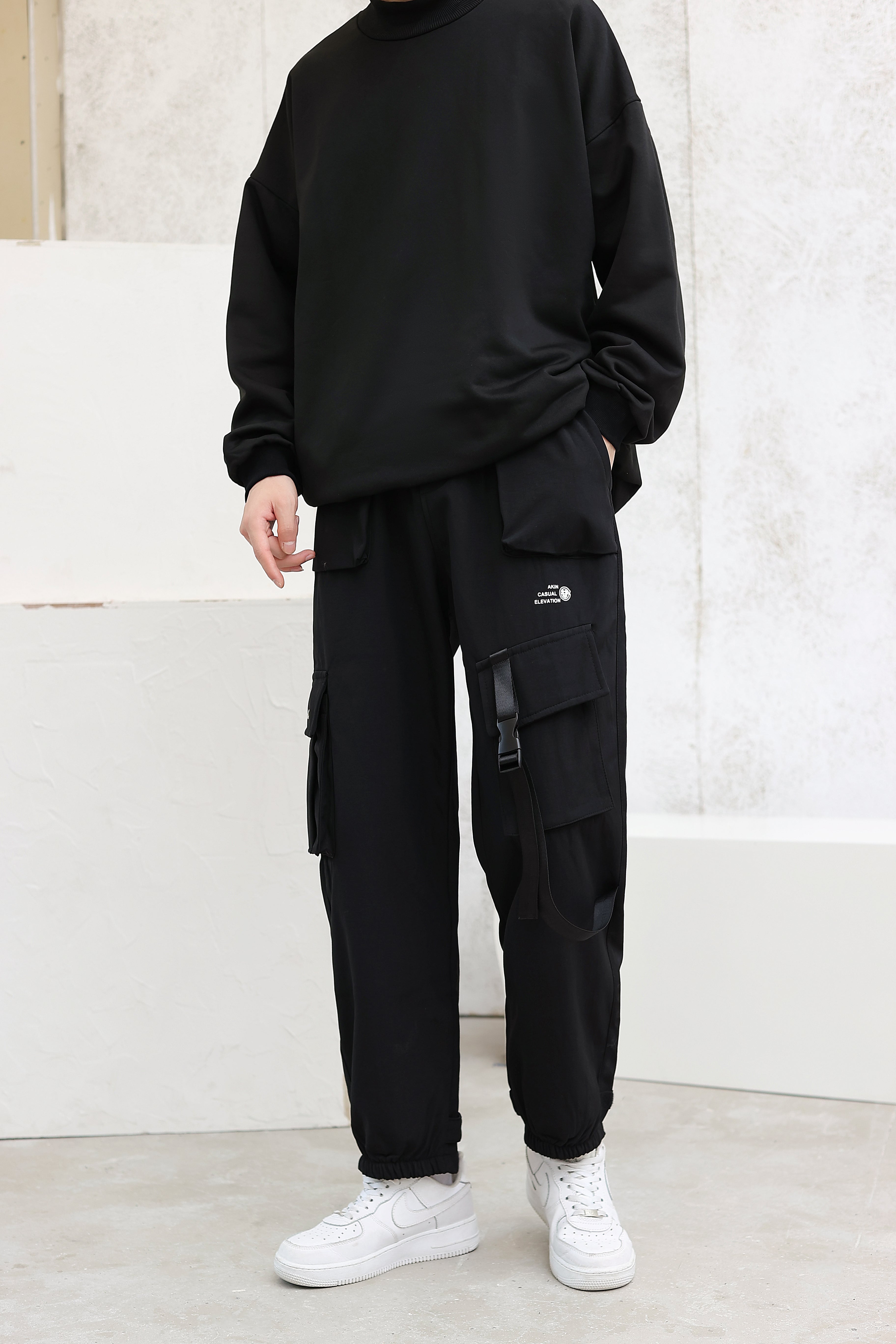 Cargo Joggers with Strap Detail - nightcity clothing