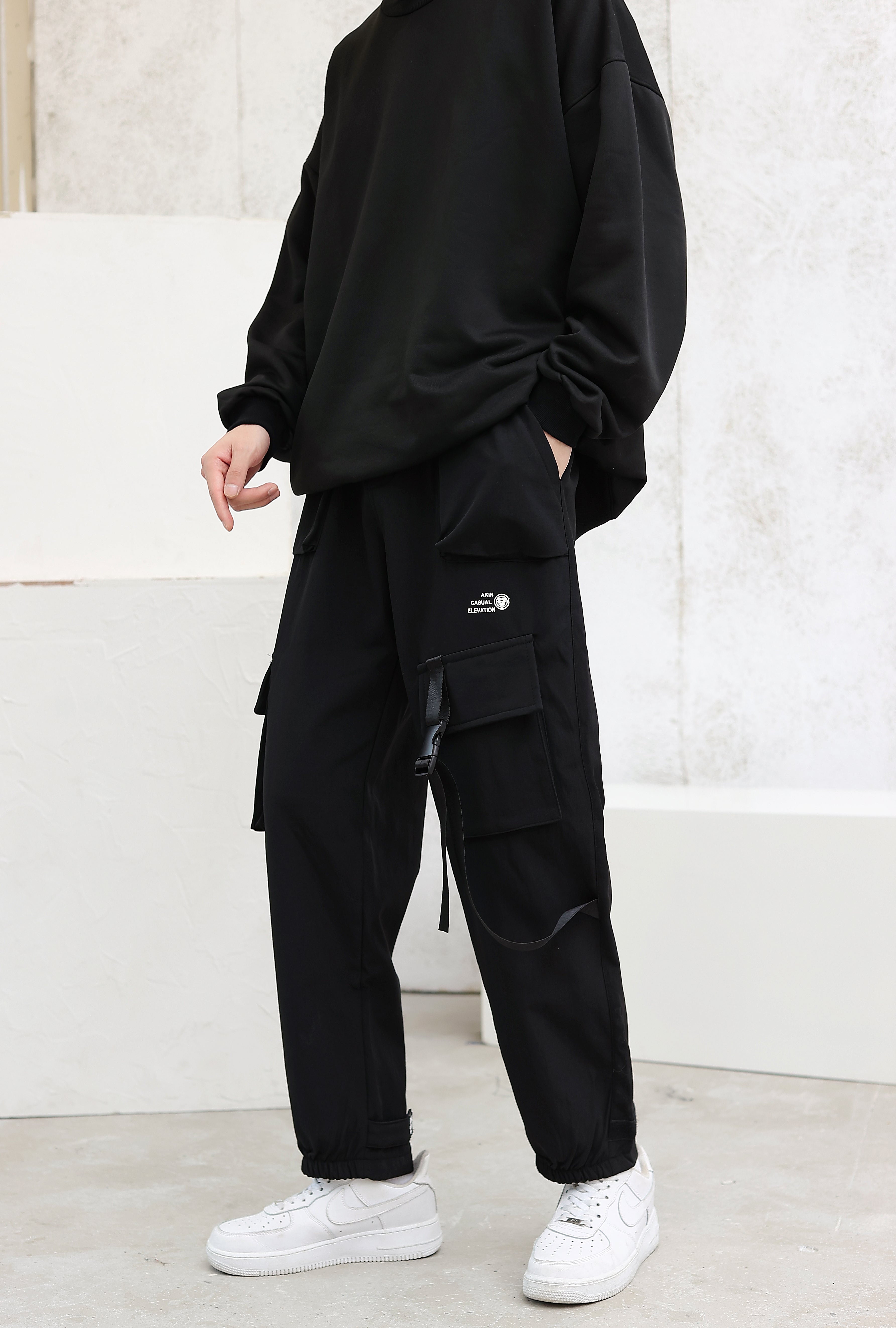 Cargo Joggers with Strap Detail - nightcity clothing