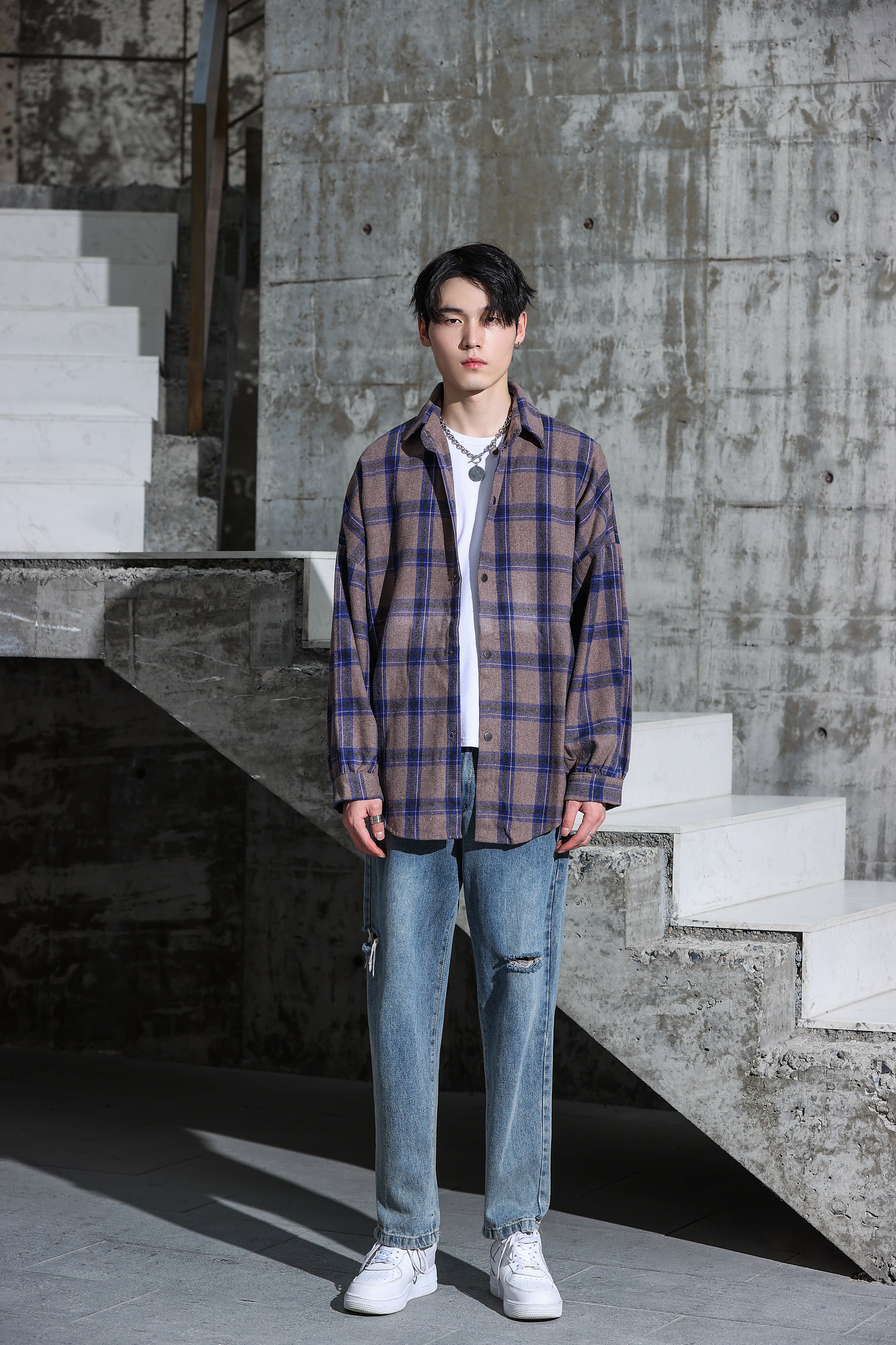 Checked Lightweight Flannel - nightcity clothing