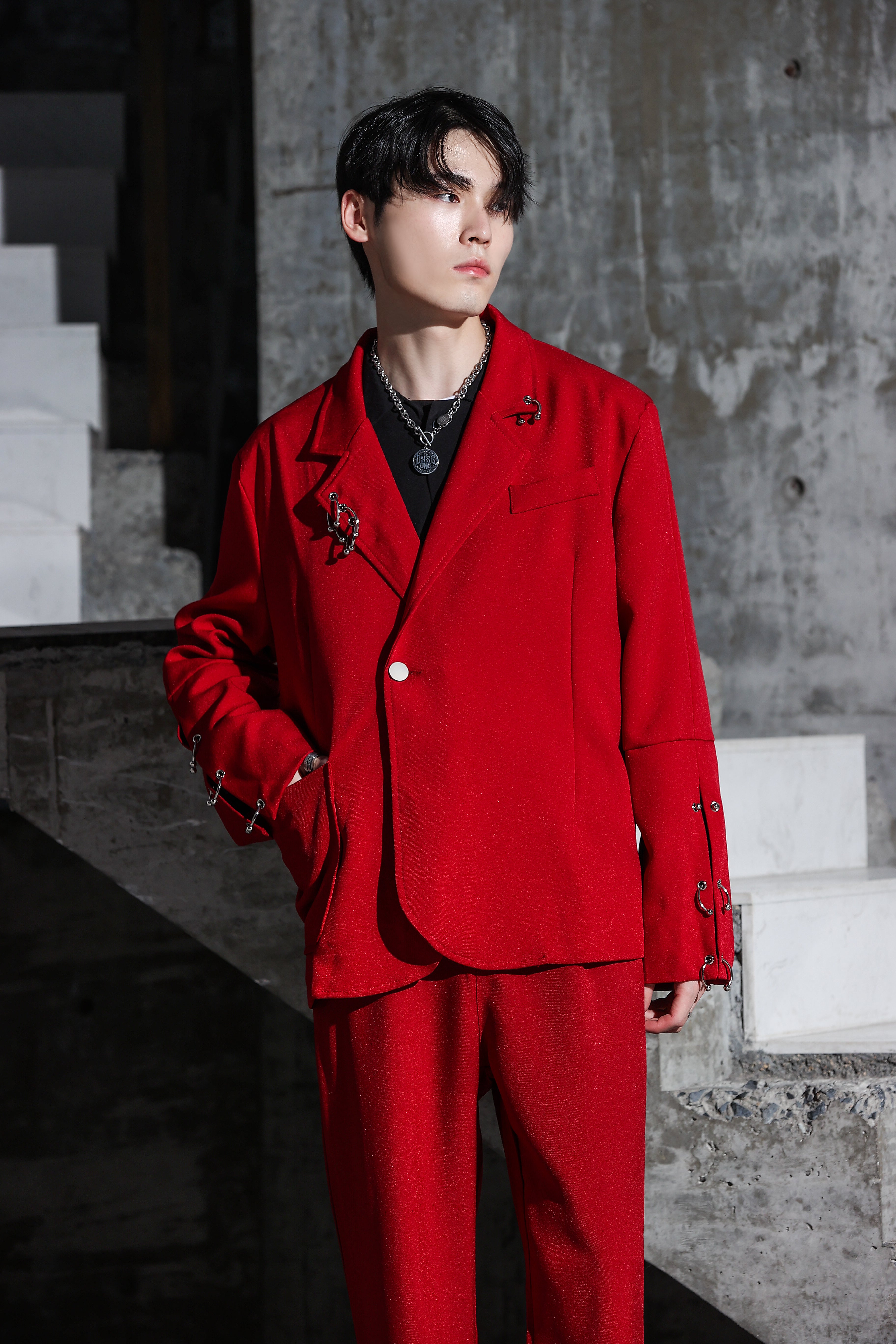 Fashion Mens Oversized Loungewear Oversized Suit Jacket With Rings