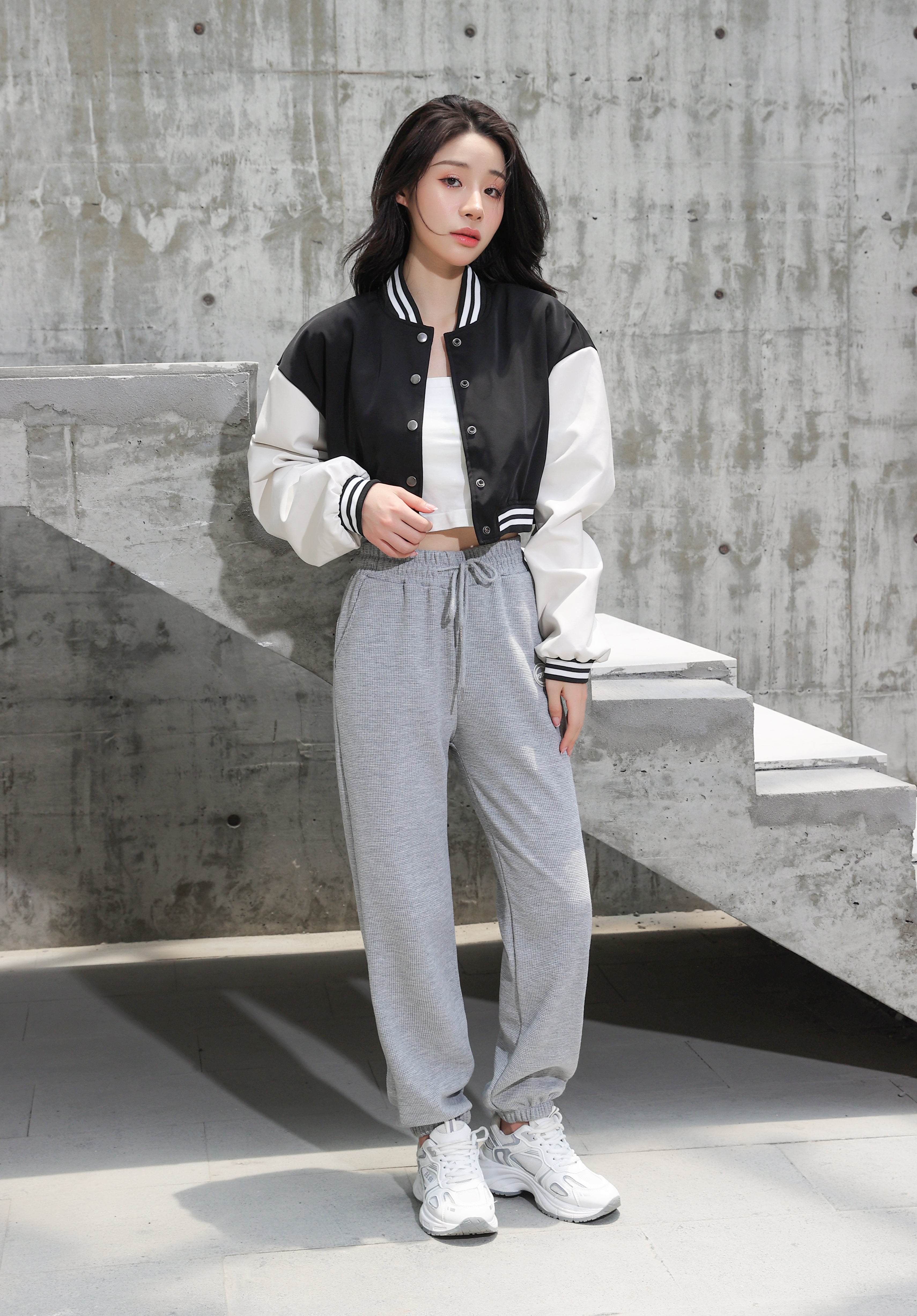 Cropped Baseball Jacket - nightcity clothing