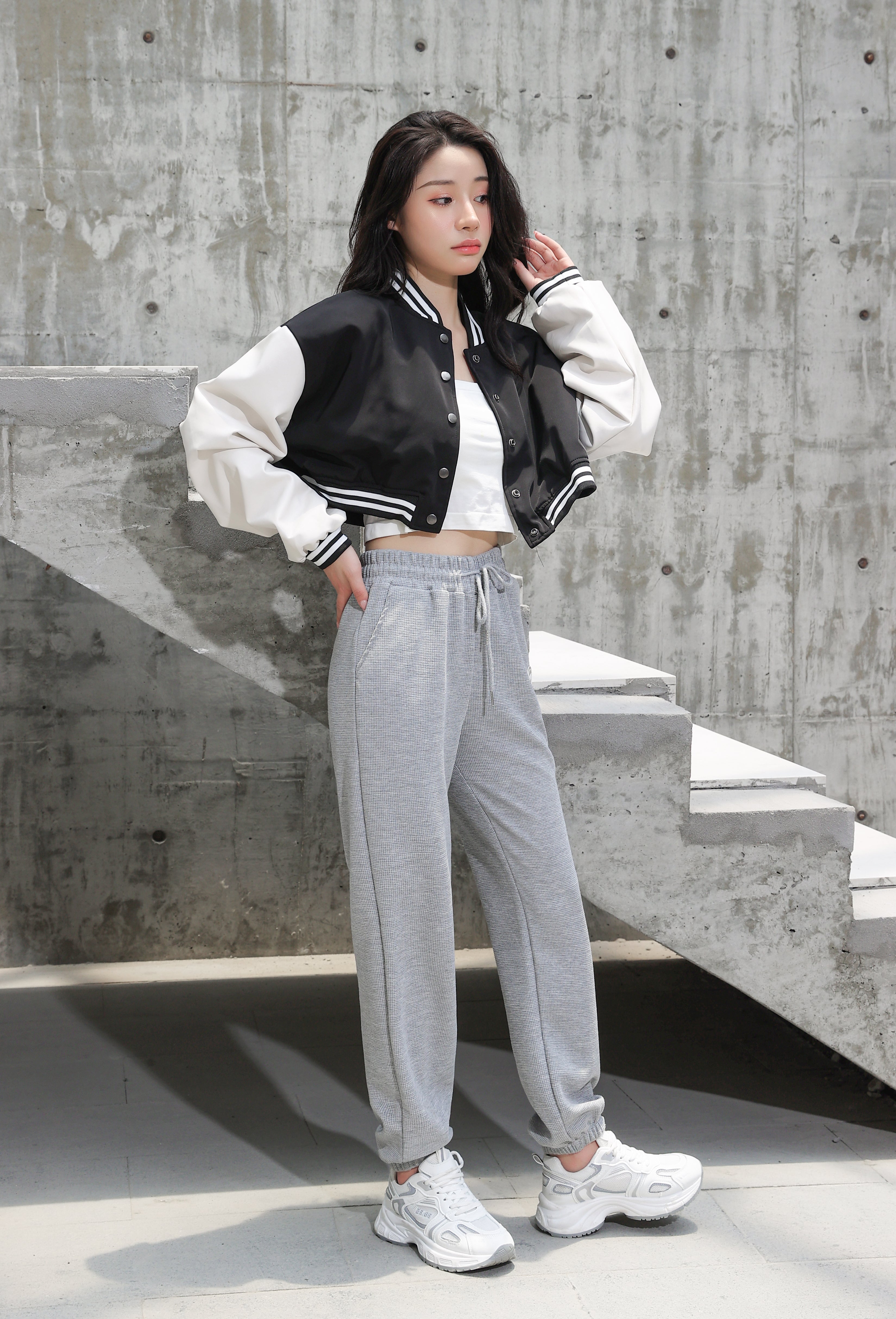 Cropped Baseball Jacket - nightcity clothing