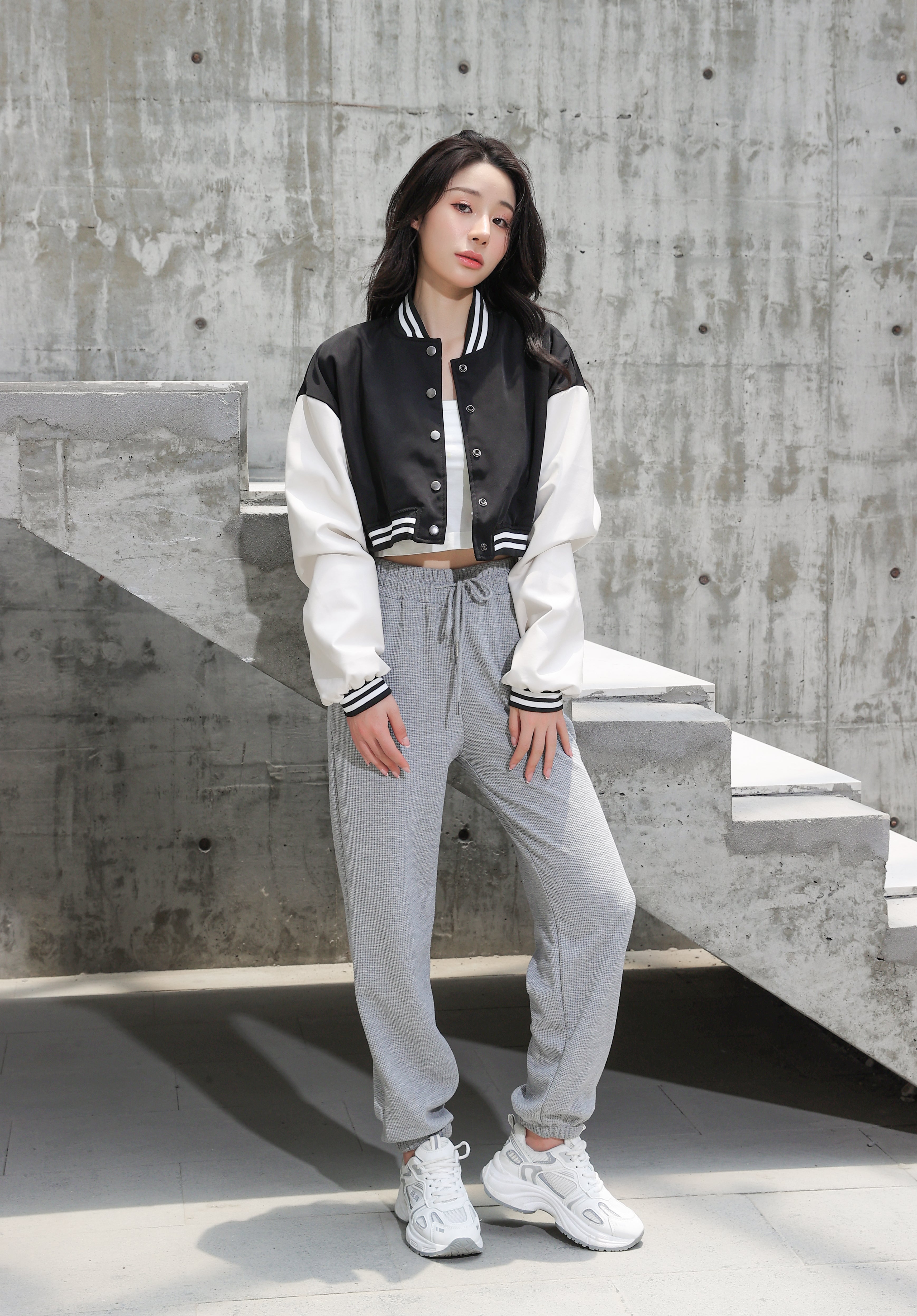 Cropped Baseball Jacket - nightcity clothing