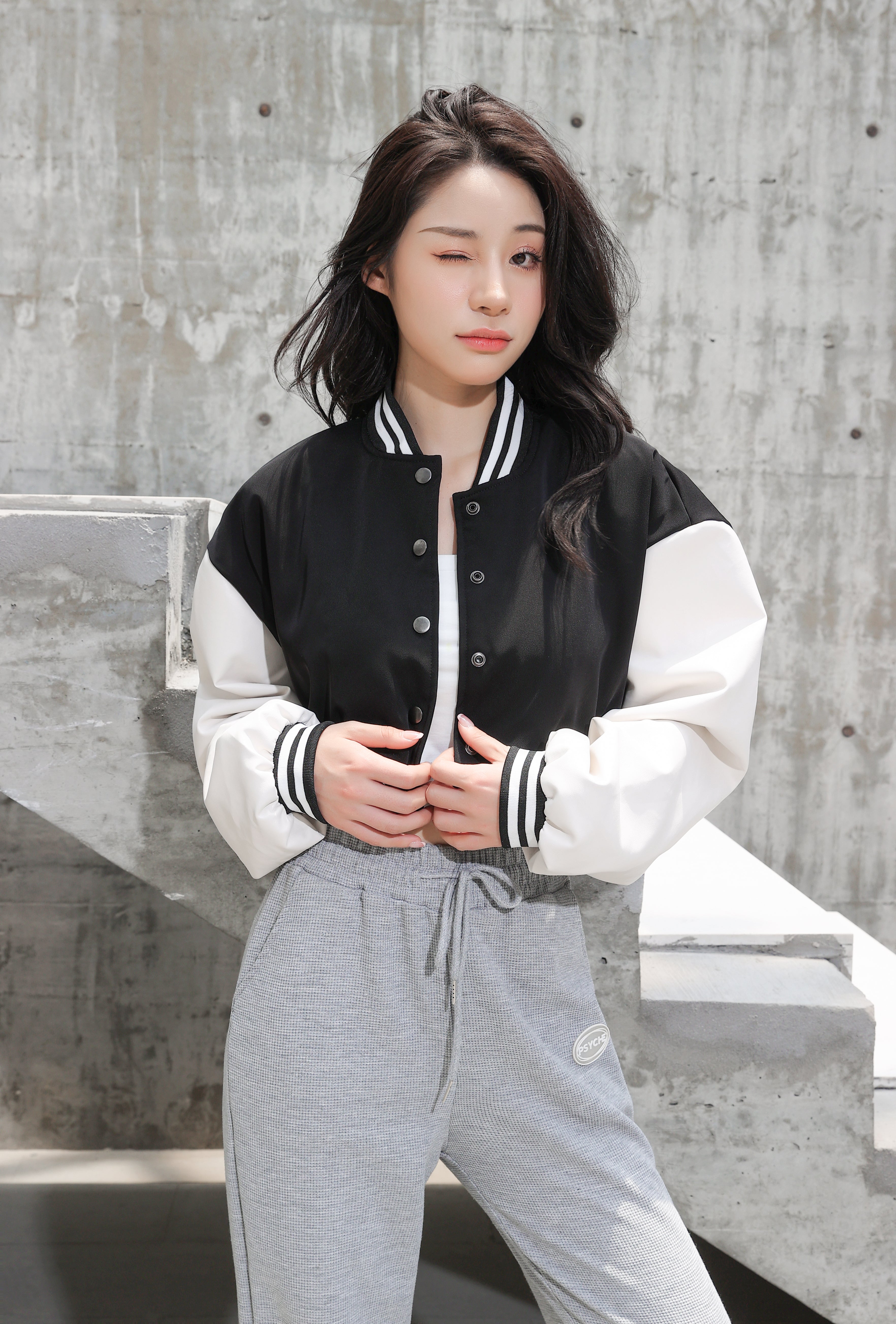 Cropped Baseball Jacket - nightcity clothing